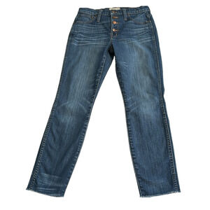 Madewell button fly skinny jeans size 27